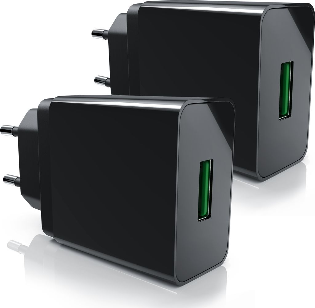 Aplic 2x USB-Ladegerät 3000 mA, 2-tlg., Quick Charge 3.0 USB-Ladegerät 1x USB A QC 3.0 Port / max. 3A über QC