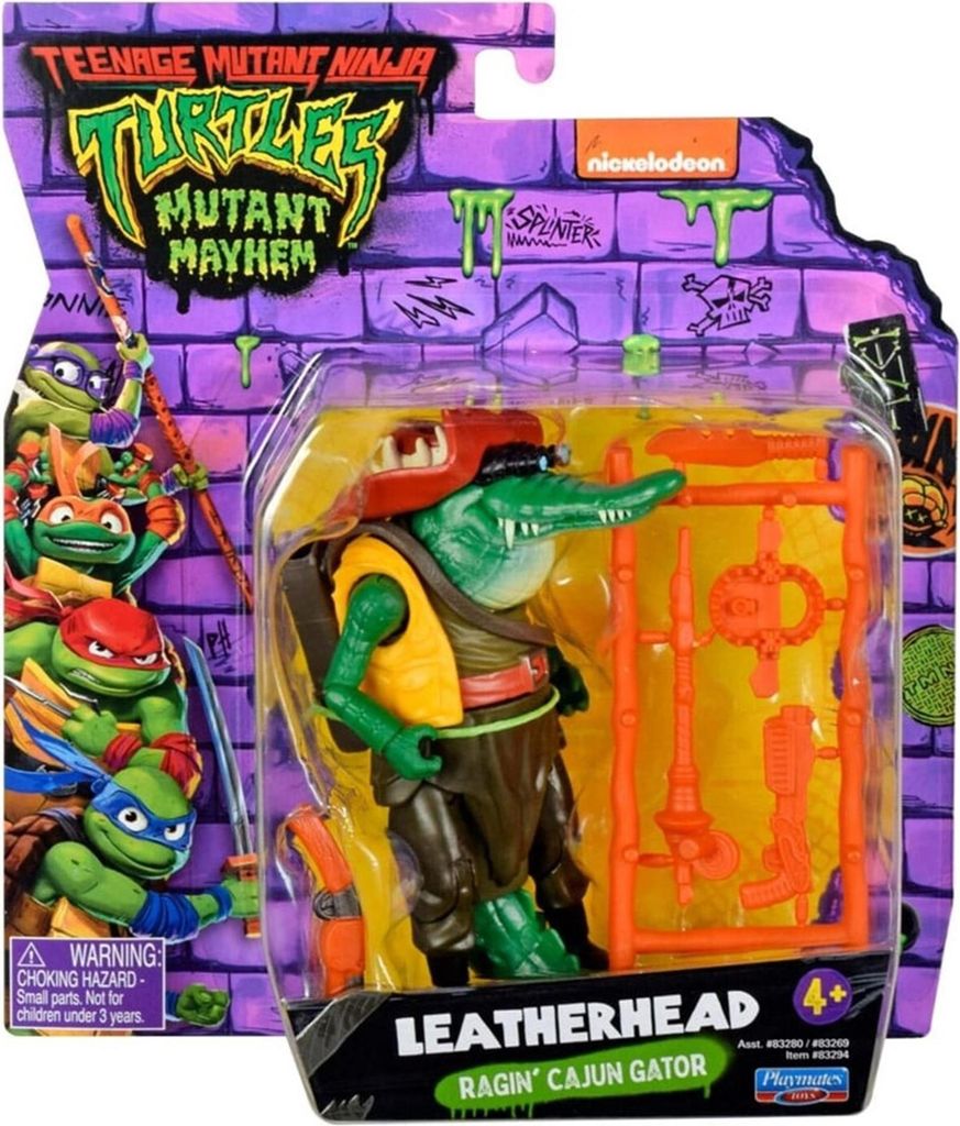 Teenage Mutant Ninja Turtles Leatherhead Basic Figur, 4 Produktbild 