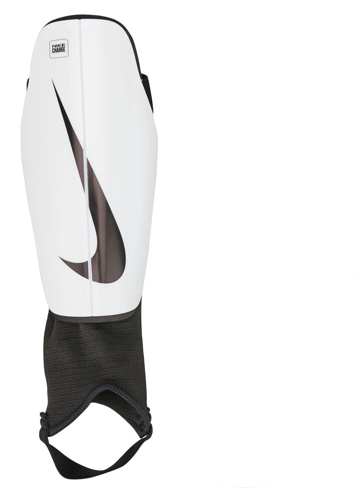 Nike - Fußball-Schienbein- und Knöchelschoner "Charge" PP4783 (M) (Weiß/Schwarz)
