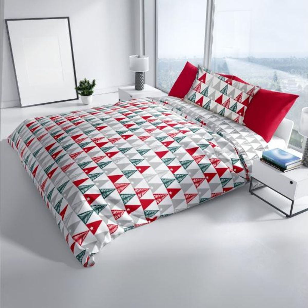 Kerstbomen Bettbezug 140 x 200 cm - Baumwolle