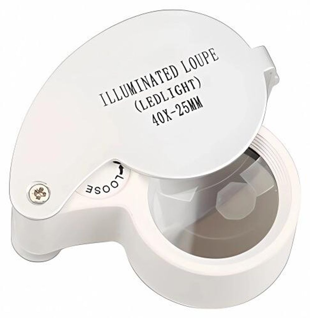 Verk 09002 Loupe minéralogique pliante LED - grossissement Image du produit 