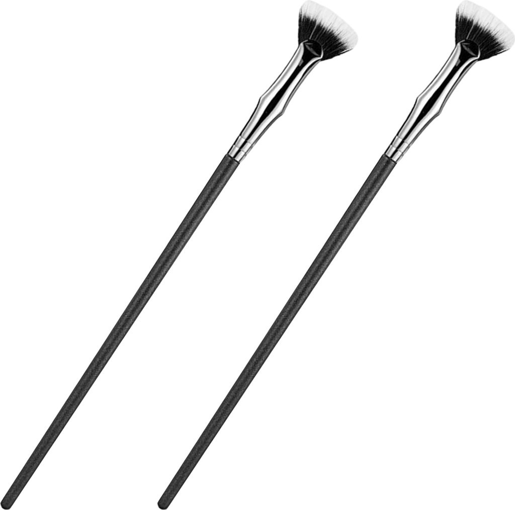 Fächerförmige Mascara-Bürste, Wimpernbürste aus Kunstfaser, verhindert Verschmieren, verklumpt nicht, Wimpernbürste für natürliche Lifting-E...