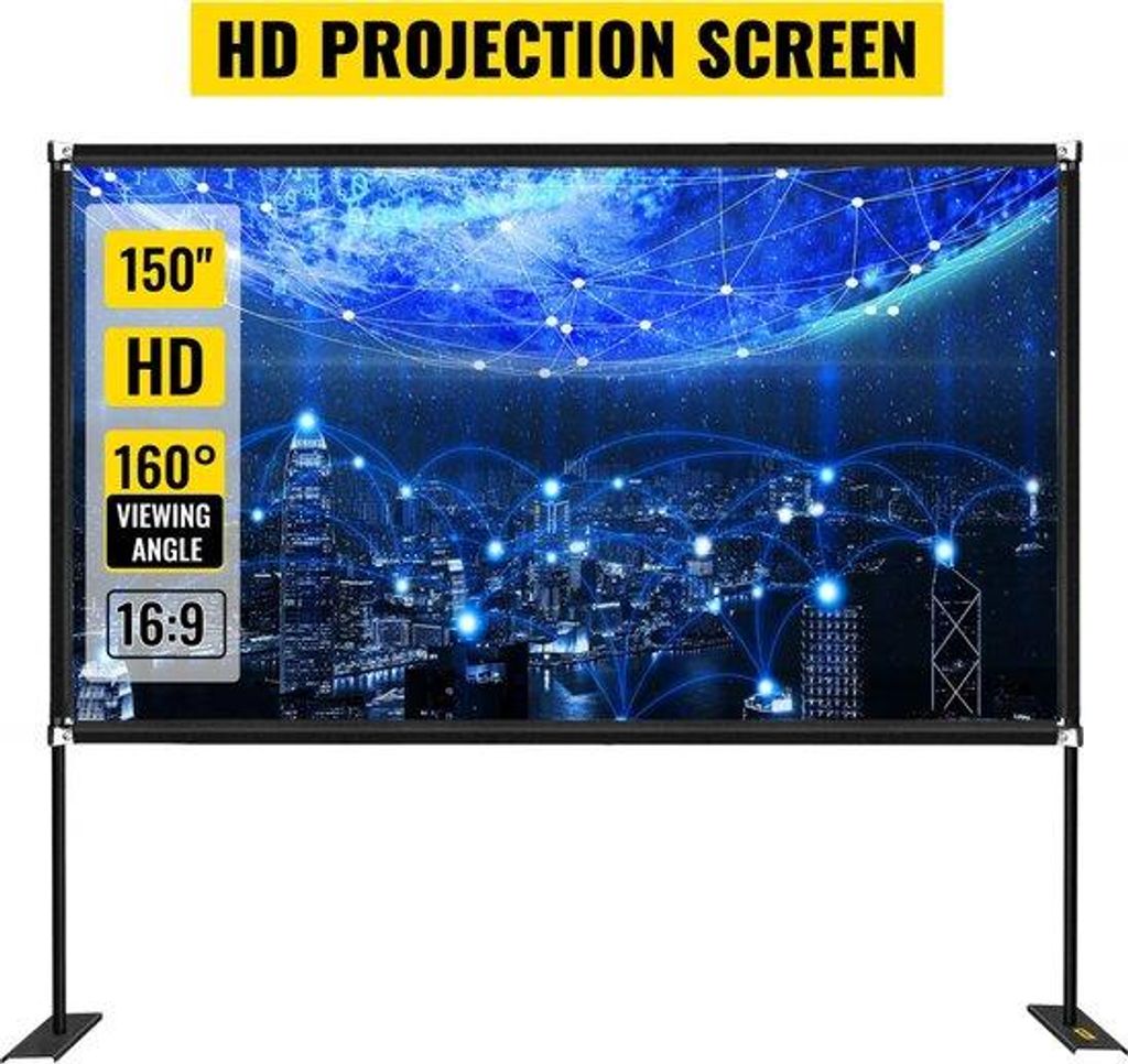 Écran de projection XXL de 150 pouces - Qualité 4K Full HD Image du produit 