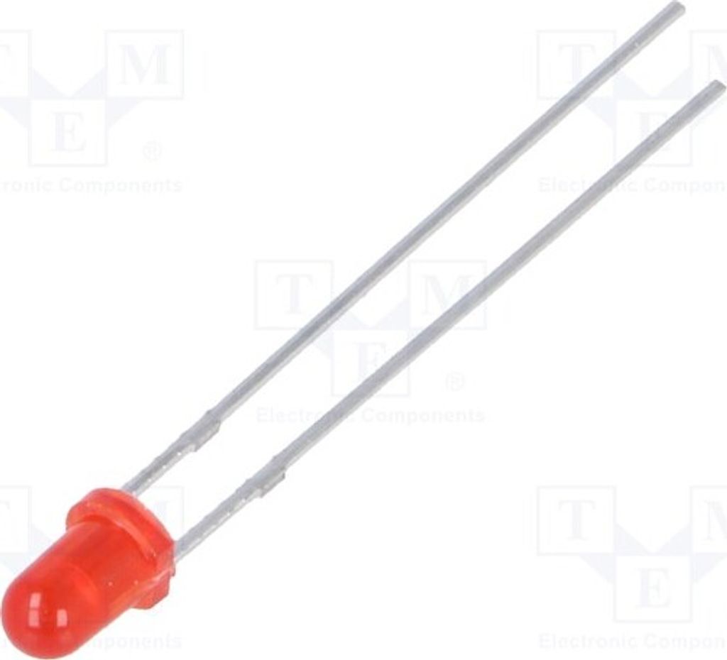 10x LED 40mcd FYL-3014ED1A LED Dioden THT 3mm 40° rot 3mm