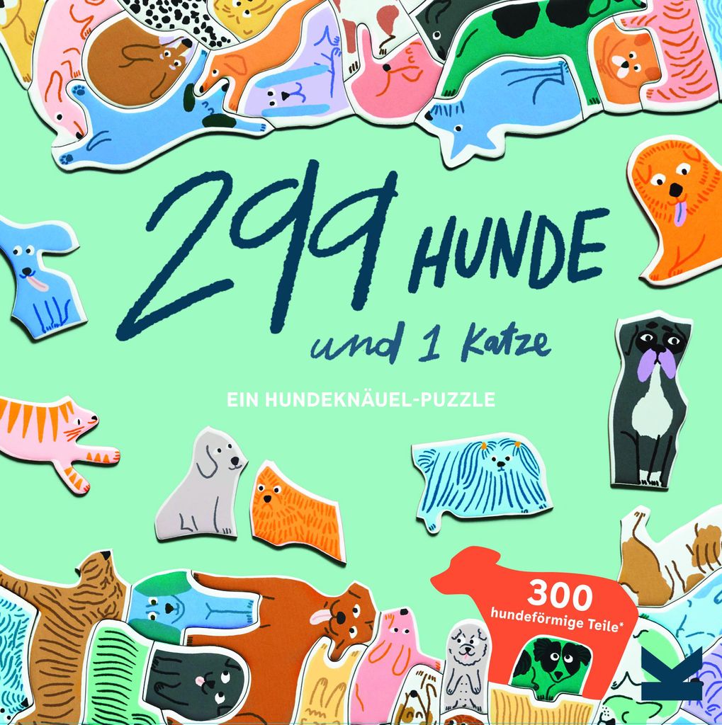 299 Hunde und 1 Katze - 300 Teile Produktbild 