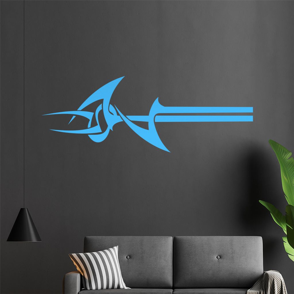 Tribal gezackt Wandtattoo in 6 Größen - Wandaufkleber Wall Sticker - Dekoration, Küche, Wohnzimmer, Schlafzimmer, Badezimmer