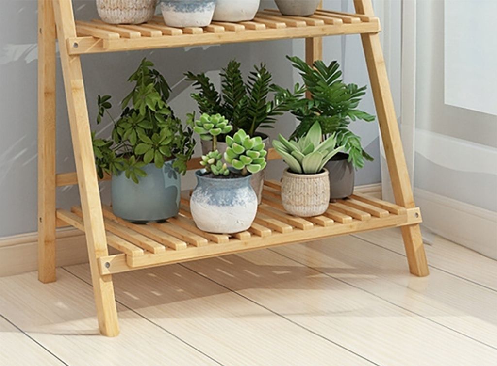 Bambusständer, Blumenständer, Blumenleiter, Blumenbeet Produktbild 4
