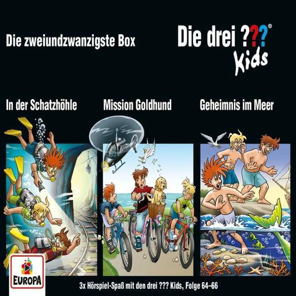 Les Trois ??? Kids Boîte Triple avec épisodes 64 65 66 suspense audio