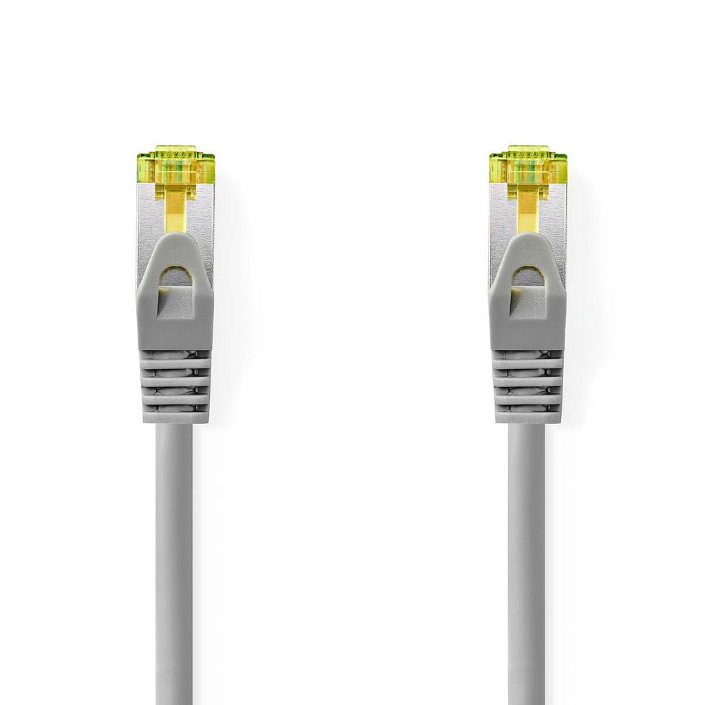 Nedis Cat 8.1-Netzwerkkabel - S/FTP - RJ45 Stecker - RJ45 Stecker - 3.00 m - Rund - LSZH - Grau - Label
