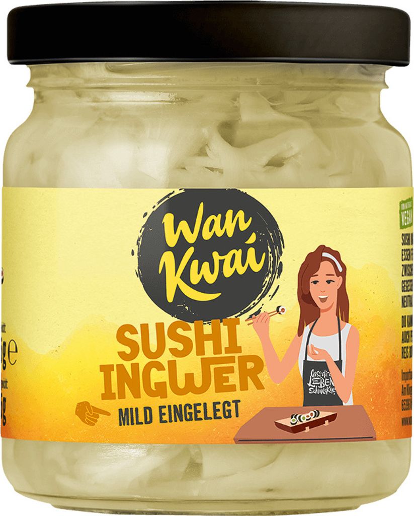 Wan Kwai sushi zázvor jemný a jemne nakladaný vo vegánskom Obrázok produktu 