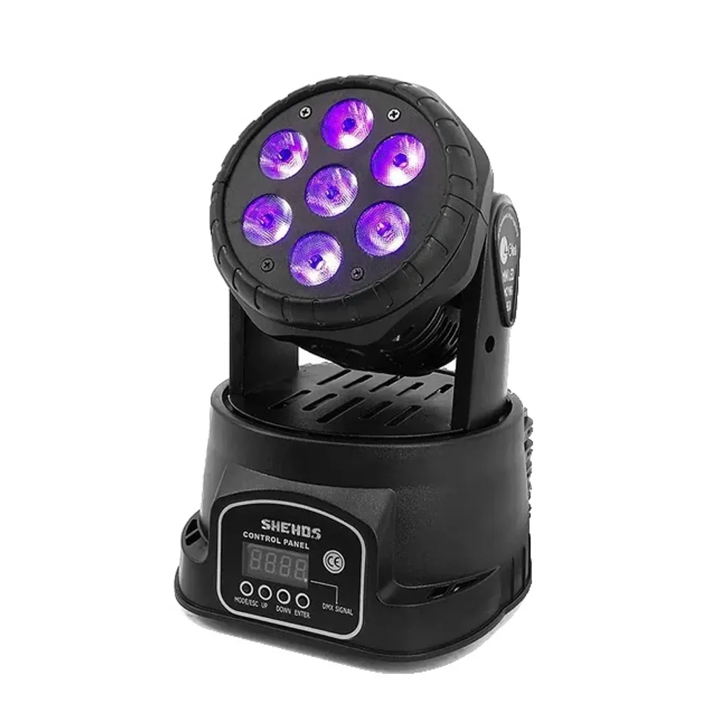 Éclairage Scénique LED Wash à Tête Mobile RGBWA UV pour Spectacle
