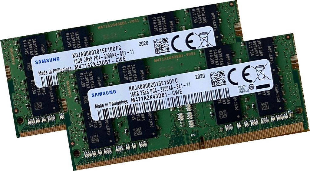 Samsung 32Gb 2x 16 Gb RAM Pamięć 3200MHz DDR4 Notebook