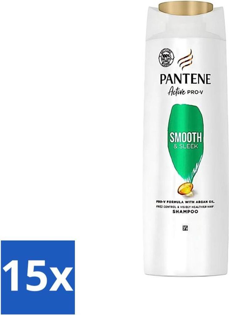 Pantene - Shampoo - Smooth & Silky - Für glattes und seidiges Haar - 400 ml - Vorteilspack - 15 Stücke