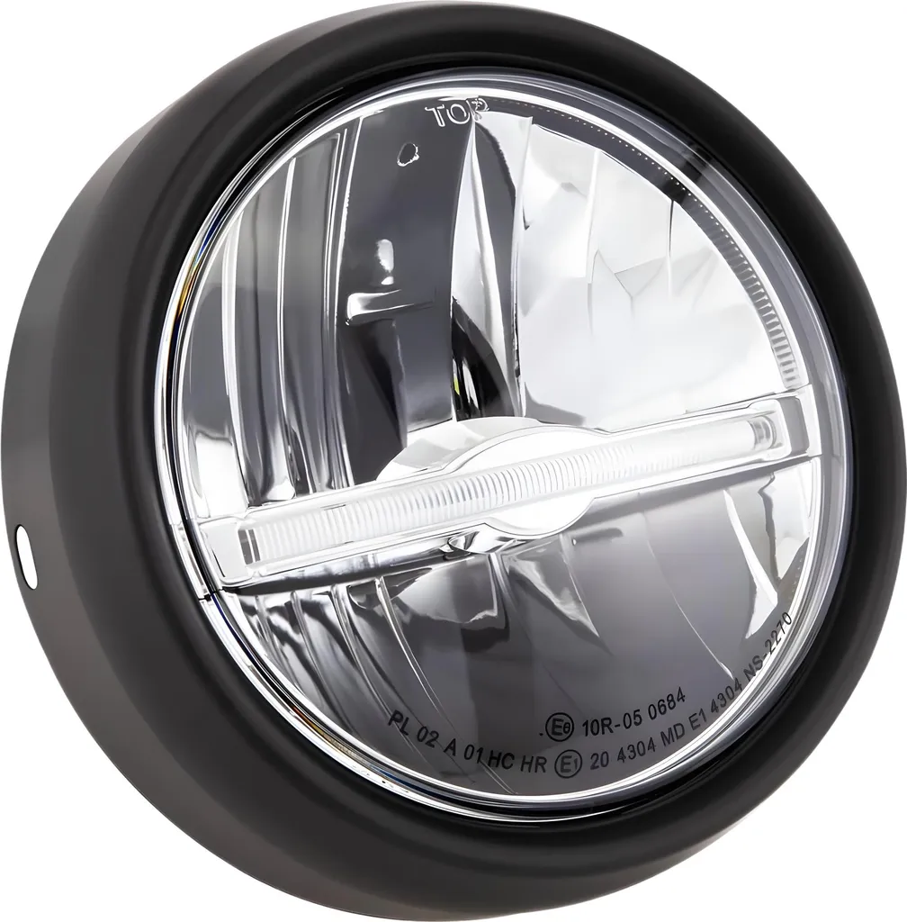 Optique de Phare LED 130mm pour Vespa Rally 180 et 200 Sprint Veloce