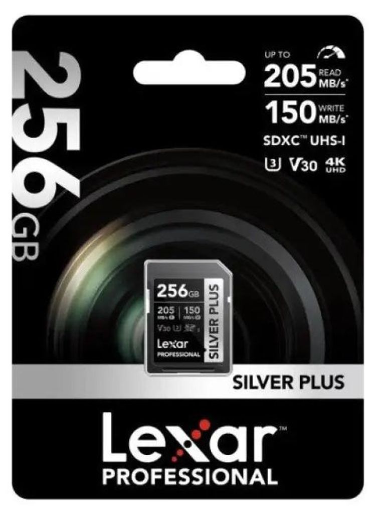Lexar Professional SILVER PLUS 256 GB SDXC UHS-I Classe 3 Immagine del prodotto 