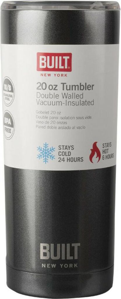 BUILT Vacuum Insulated Tumbler 20 oz (Charcoal Grey)