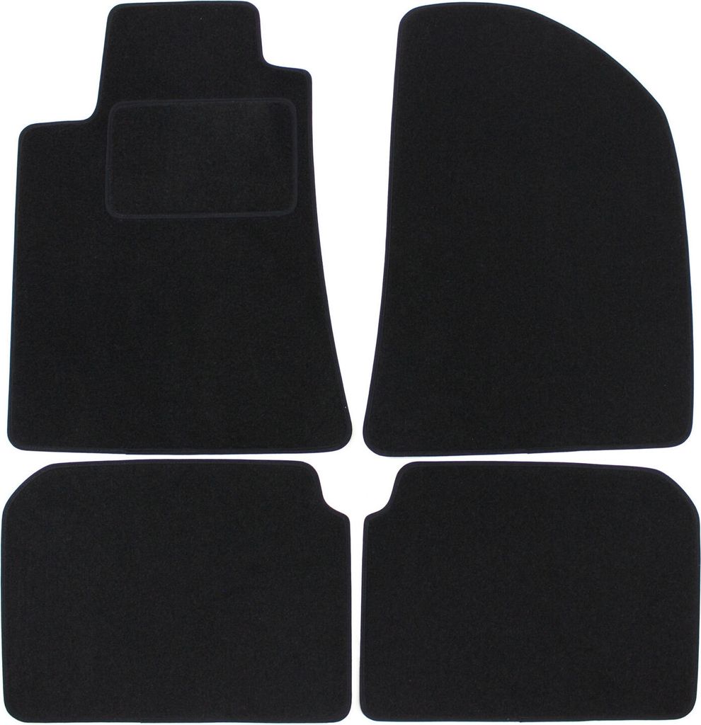 J&J AUTOMOTIVE | Velours Fußmatten Autotepiche Passend Für Toyota Avensis 2003-2008 4tlg, Genaue Passform, rutschfeste Untregrund, Verstärkt Im ...