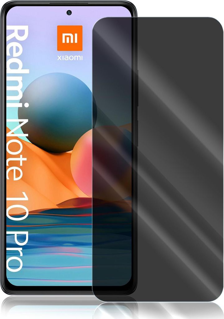 Anti Spy Panzer Folie für Xiaomi Redmi Note 10 Pro / Note 10 Pro Max Privacy Displayschutzfolie Sichtschutz Glasfolie Schutzglas
