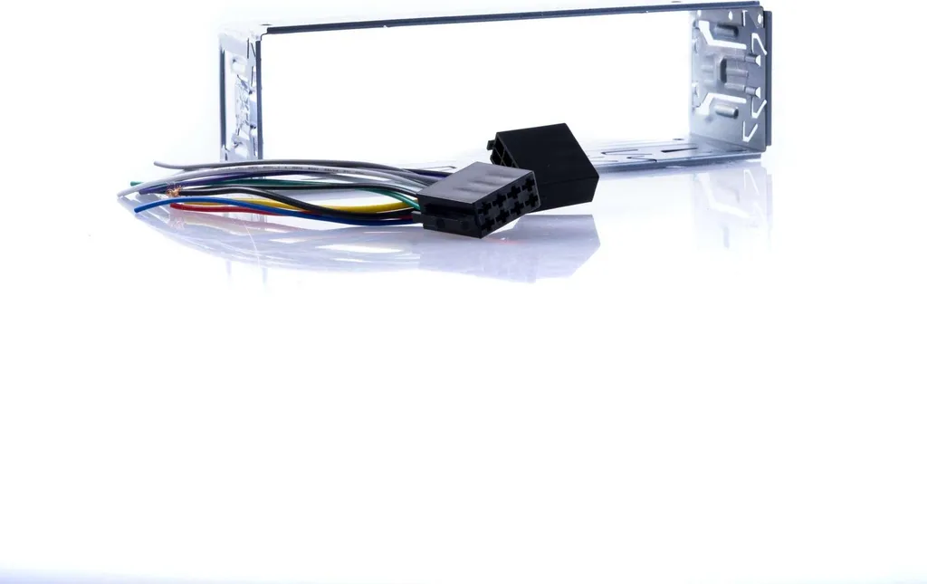 Autoradio Bluetooth USB SD Einparts avec éclairage LED rouge dynamique - 5