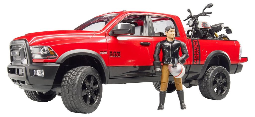 RAM 2500 Power Wagon mit Ducati Desert Sled und Fahrer Produktbild 