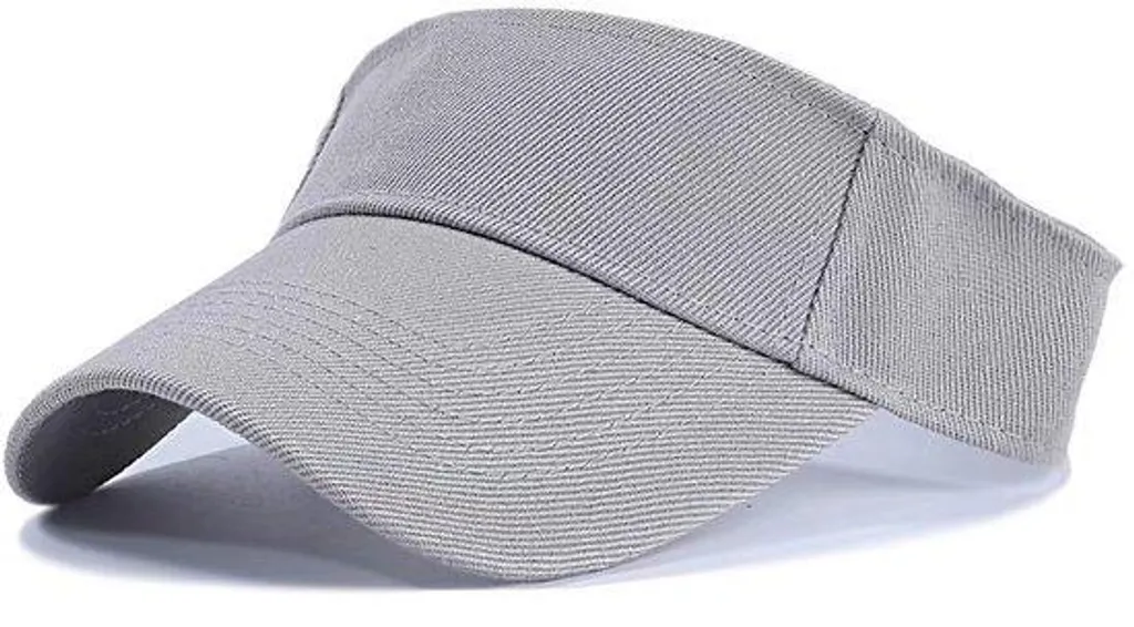 Casquette de sport grise en coton ajustable pour protection solaire