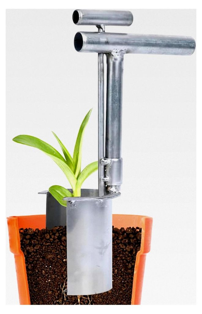 Gartenfass Pflanzgefäß – Tarif-Pflanzer für schwere Böden, Werkzeug zur Unkrautbekämpfung und Gartenpflanzung | Ergonomischer Griff, Mulch u...