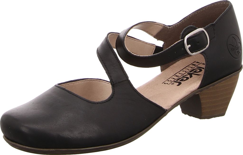 Rieker Pumps - Glanzschwarz Glattleder Größe: 38 Normal Produktbild 39