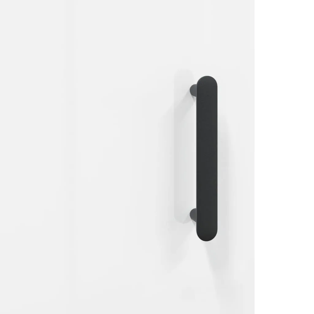 Scrivania Bianca Lucida 140x50 - Scrivania Computer Salvaspazio Legno - 13