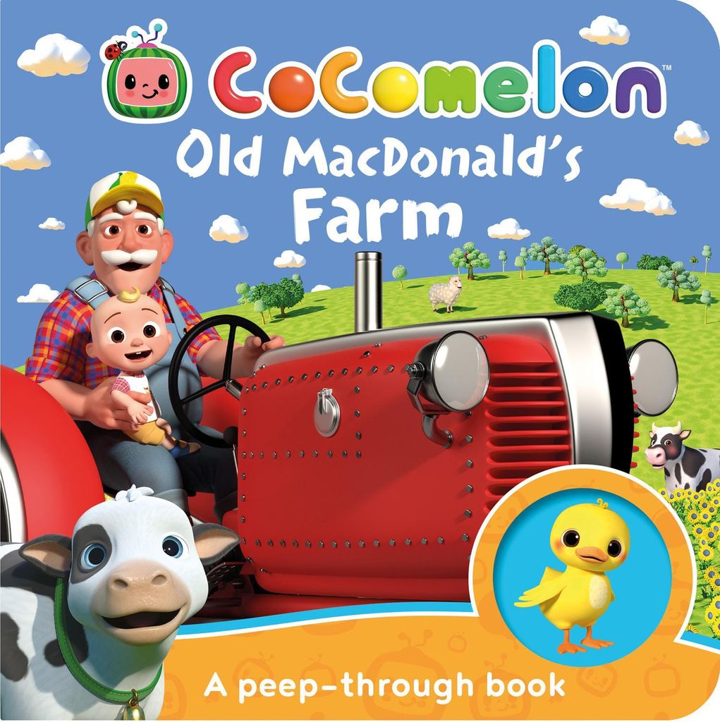 Cocomelon: Old MacDonald’s Farm: A peep-through book: Learn fun animal sounds with JJ and Grandpa in this interactive illustrated board book for ...