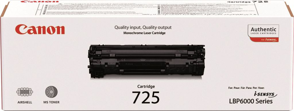 Canon CRG-725 - Nero - Originale - Cartuccia di toner - per Immagine del prodotto 