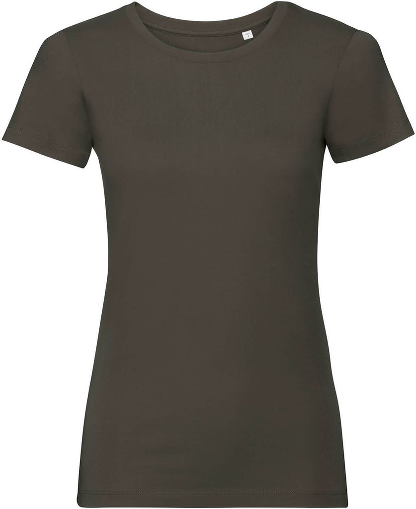 Russell - T-Shirt, Baumwolle aus biologischem Anbau für Damen BC4766 (2XL) (Dunkel-Olive)