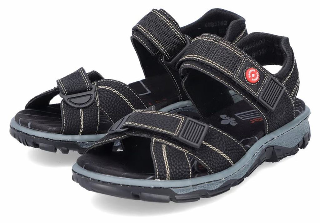 Rieker Damen Trekkingsandalen schwarz, Damen:37 EU Produktbild 