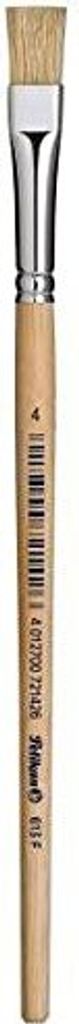 Pelikan Borstenpinsel 613 F Gr. 4 unlackierter Holzstiel Produktbild 