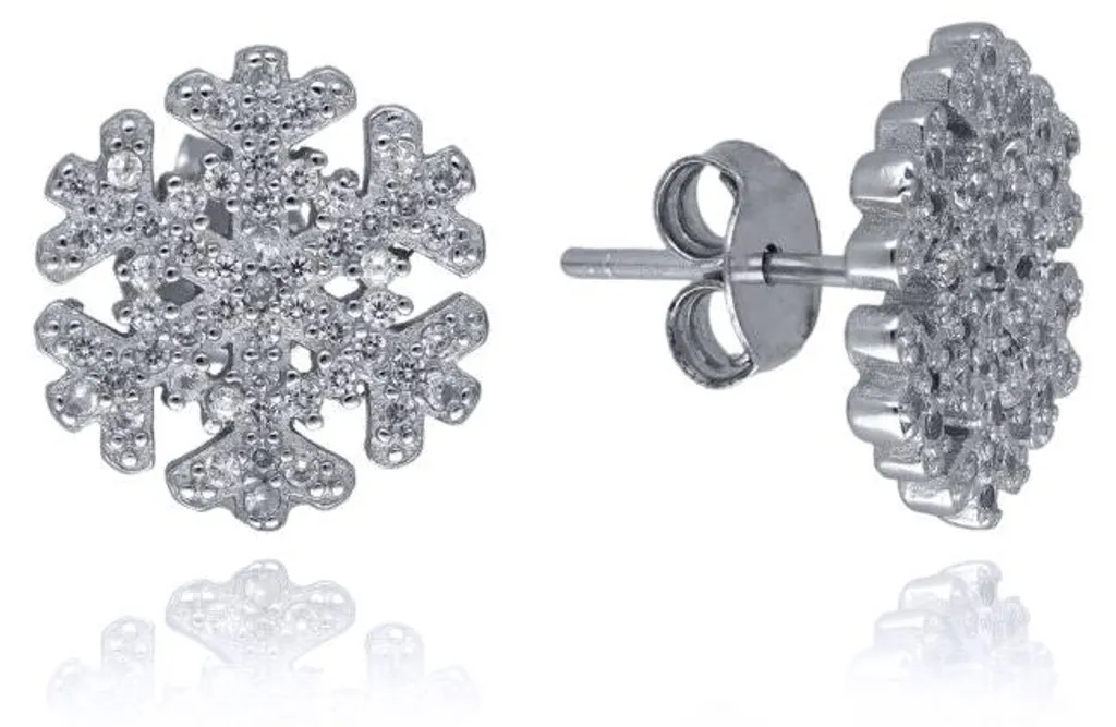 Boucles d'oreilles en argent Snowflakes : le cadeau idéal pour Noël