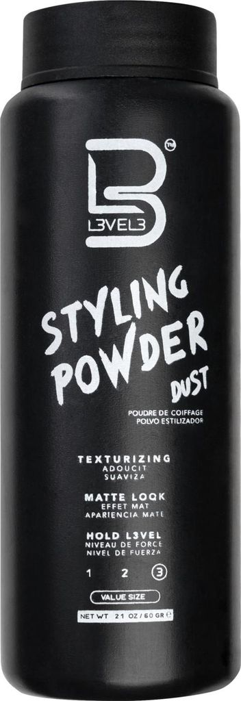 L3 Level 3 Styling Powder Natural Look Mens Powder 60 Grams
