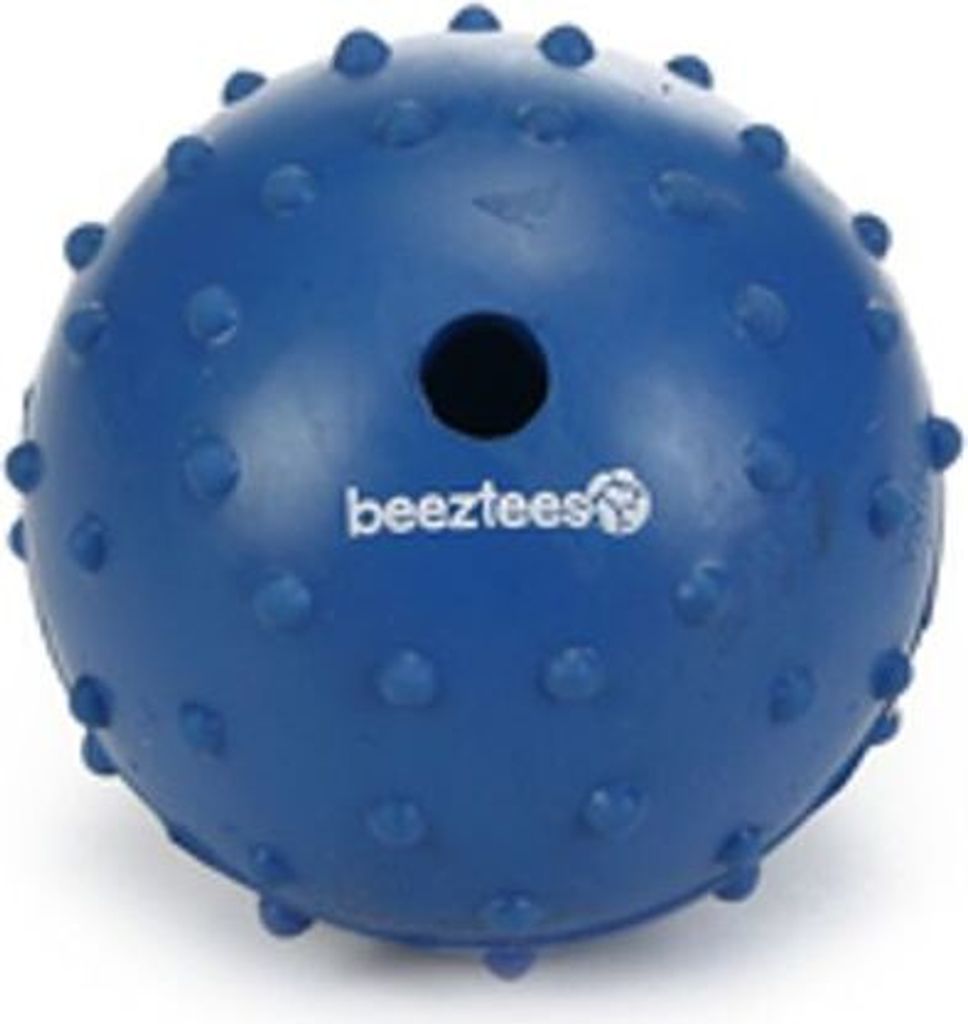 Beeztees Massiv Ball+Glocke - Hundespielzeug - blau - 7 cm