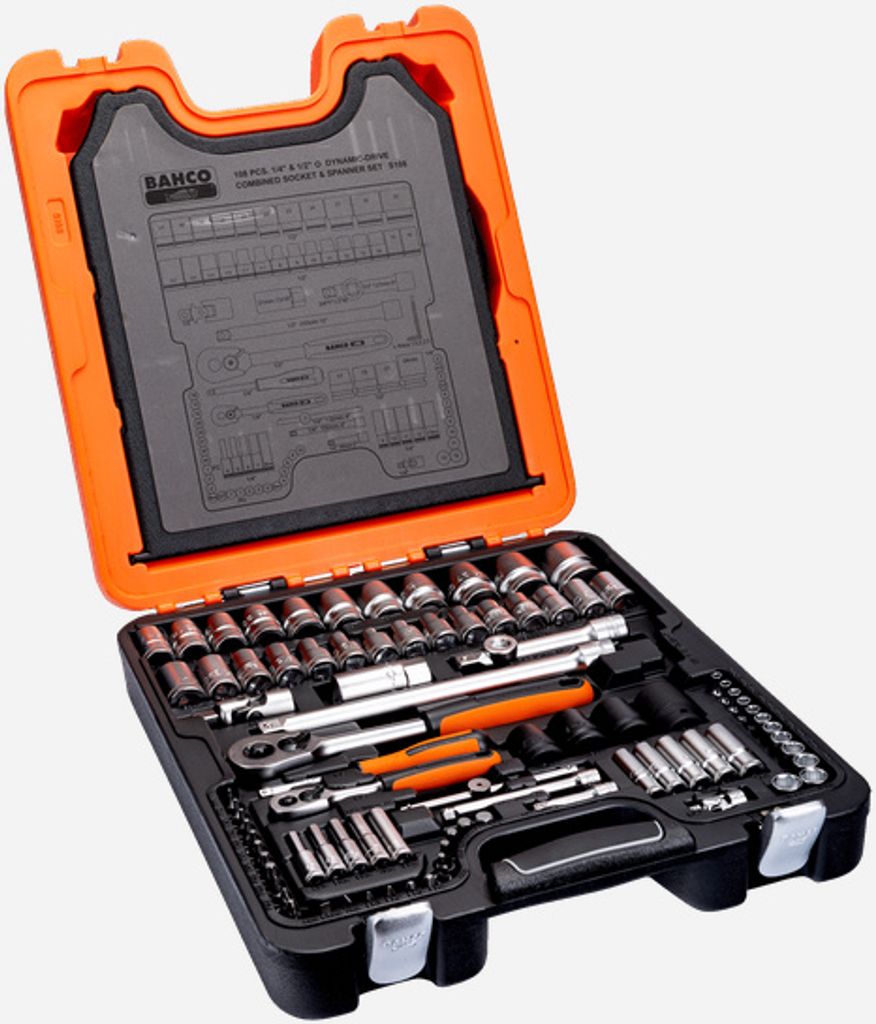 Bahco zestaw kluczy nasadowych 108el 1/2" / 1/4" Zdjęcie produktu 