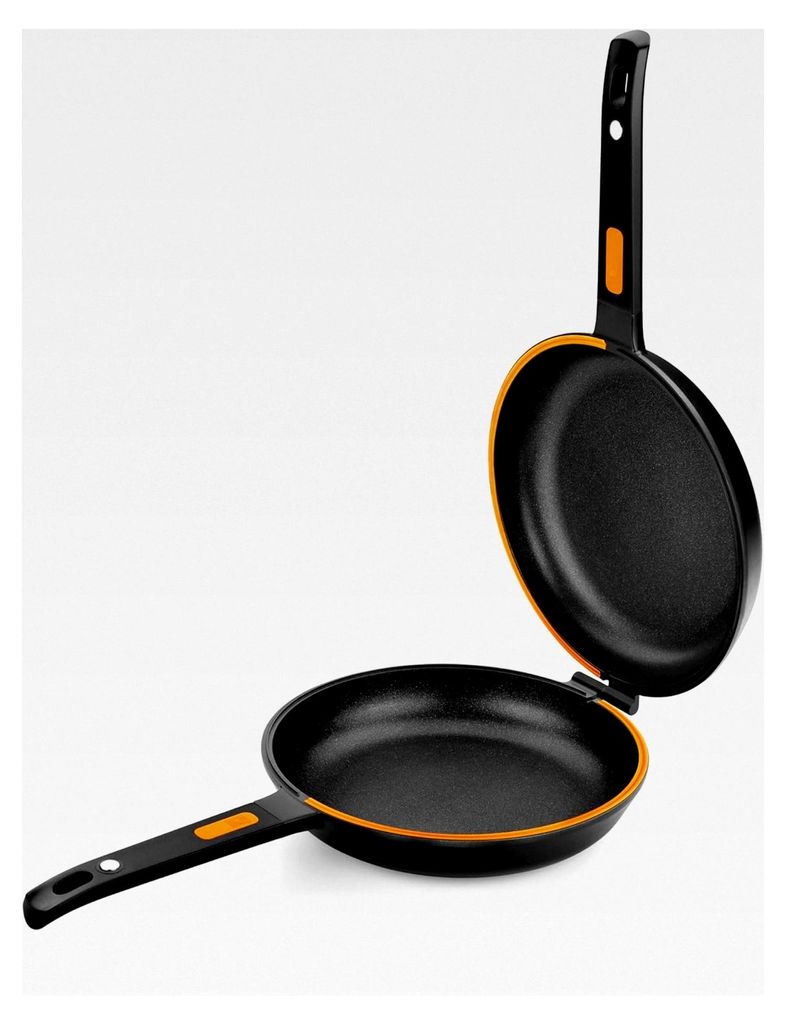 Doppelte Kartoffel-Omelette-Pfanne, 26 cm Durchmesser, Aluminiumguss, dreifache Antihaftbeschichtung, 100% PFOA-frei, für alle Herdarten