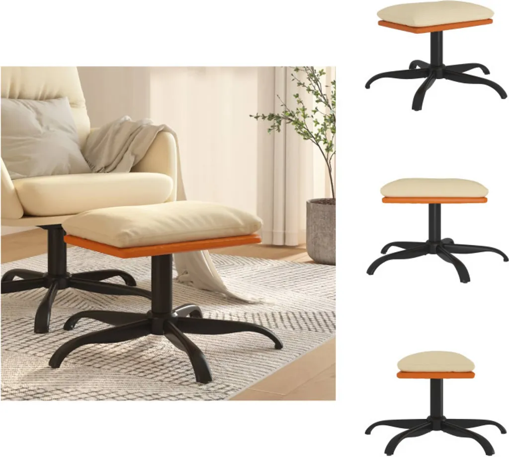 Super Offerta Sgabello vidaXL Crema 60x60 - Comodità e Stile Garantiti