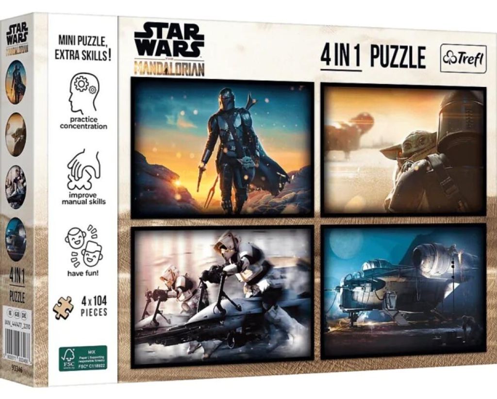 TREFL Puzzle Star Wars: Der Mandalorianer 4x104 dlks