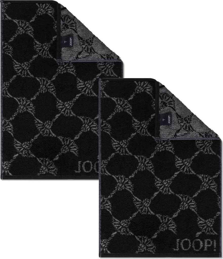 2 Stück Joop! Gästetuch Cornflower 1611-90 Schwarz 30x50 Produktbild 