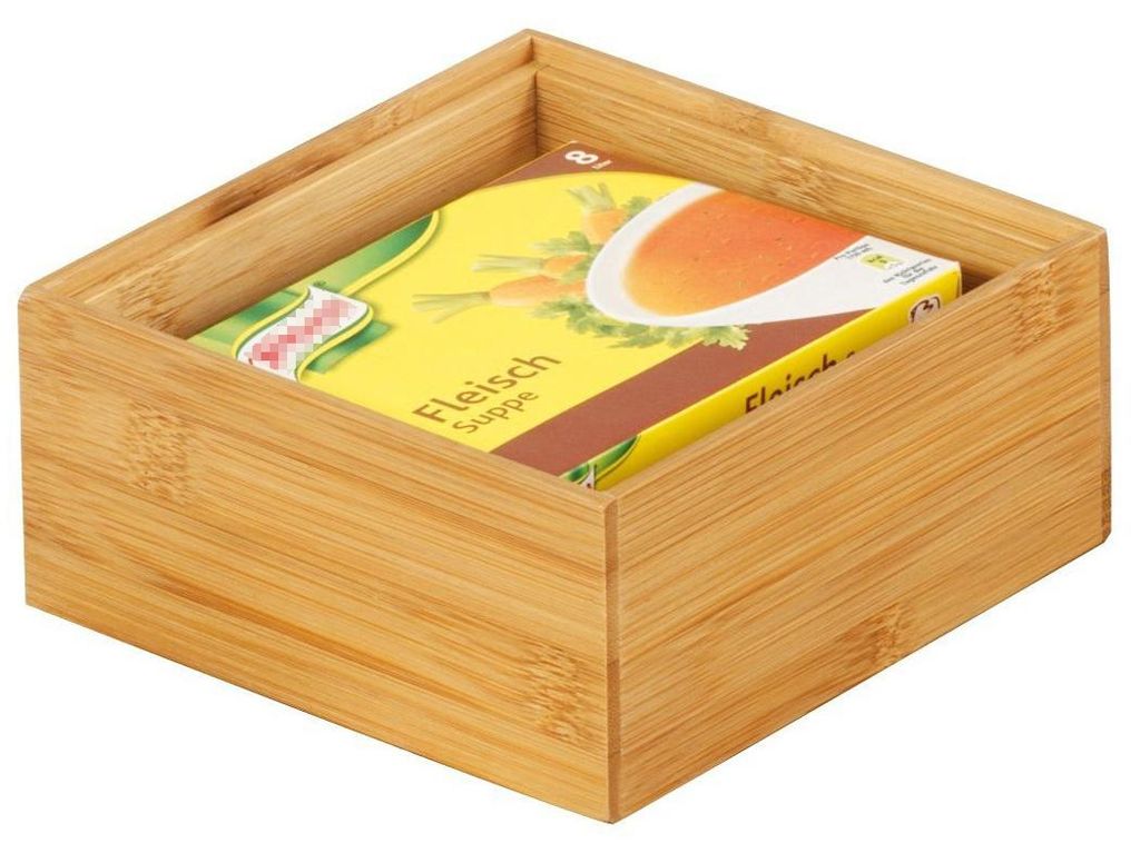 Zeller Ordnungsbox, Bamboo 15x15x7 Produktbild 