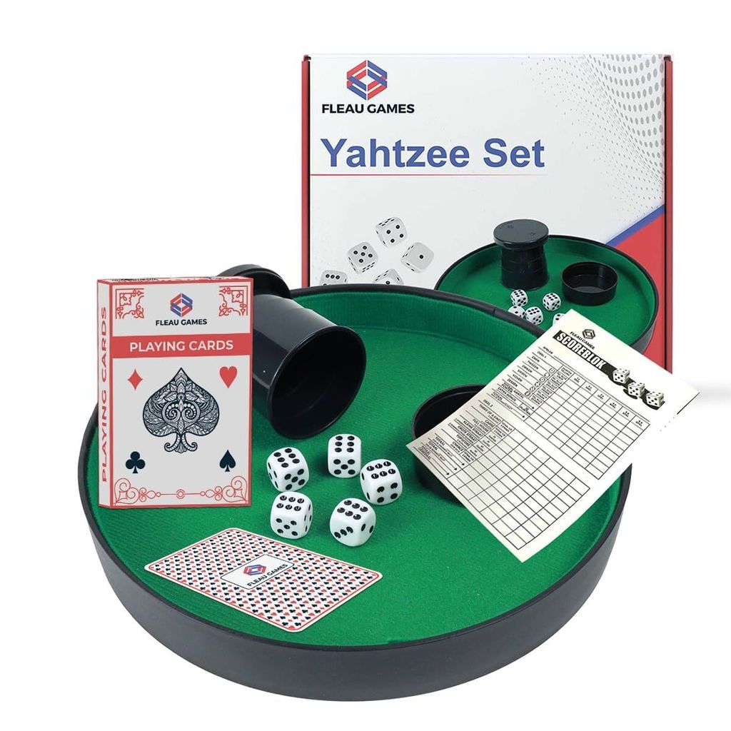 Yahtzee + box na kocky + sada kariet - sada kociek - box na Obrázok produktu