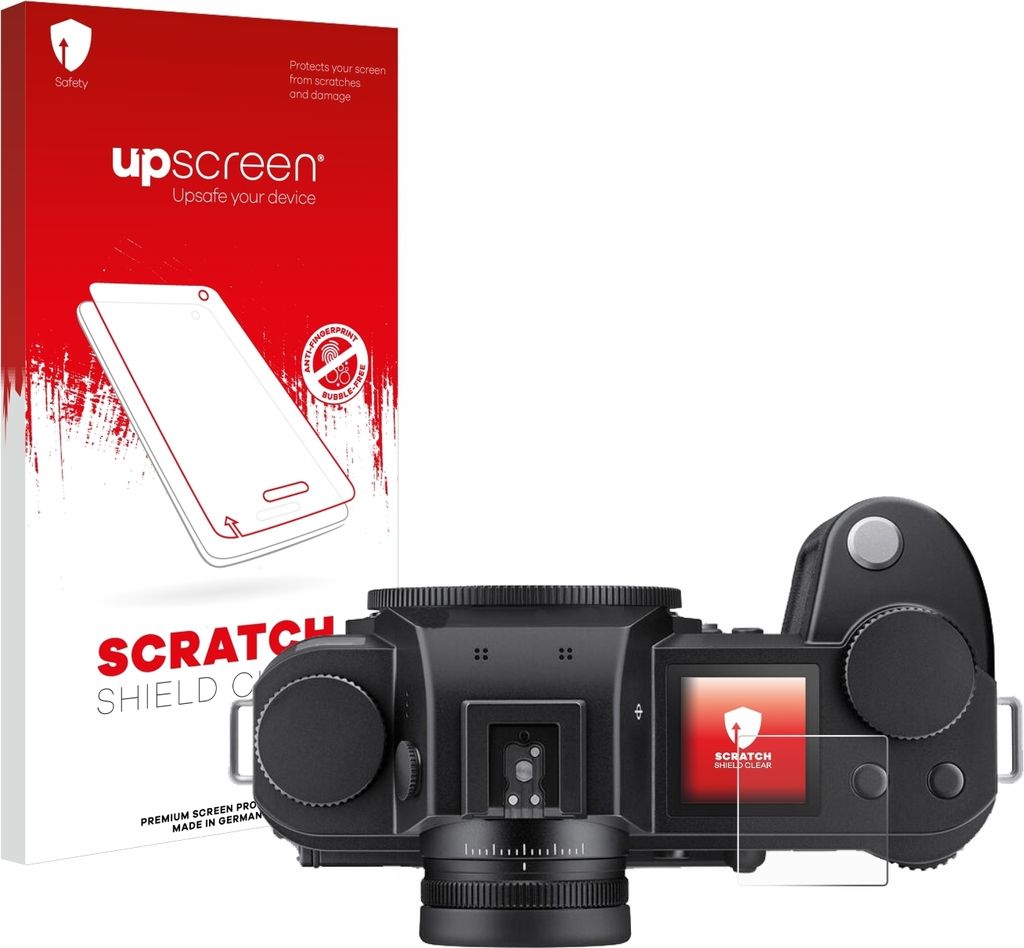 upscreen Schutzfolie für Leica SL3 / SL3-S (Schulterdisplay) Displayschutz Displayschutzfolie Folie Klar Transparent