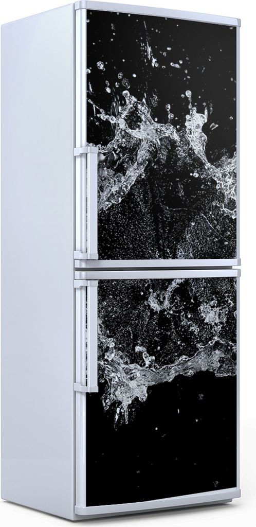 Kühlschrankdekoration 70x180 cm Aufkleber auf dem Kühlschrank - Spritzen Wasser