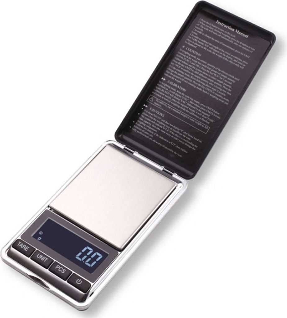 Tragbare Flip Electronic Waage Scale Schmuck Teeblätter Balance Wader Tool-Silber 0,01300g