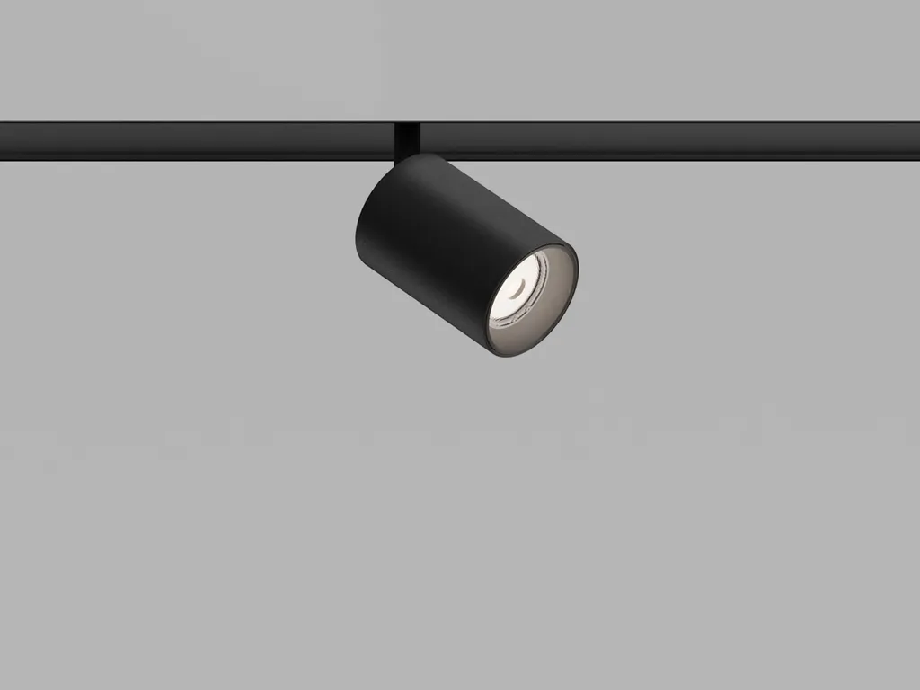 Spot LED pour Rail Noir 10W 4000K : Éclairage d'Accentuation Sans Reflet