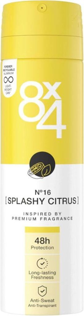8x4 Deospray č. 16 Splashy Citrus 1 Obrázek produktu 