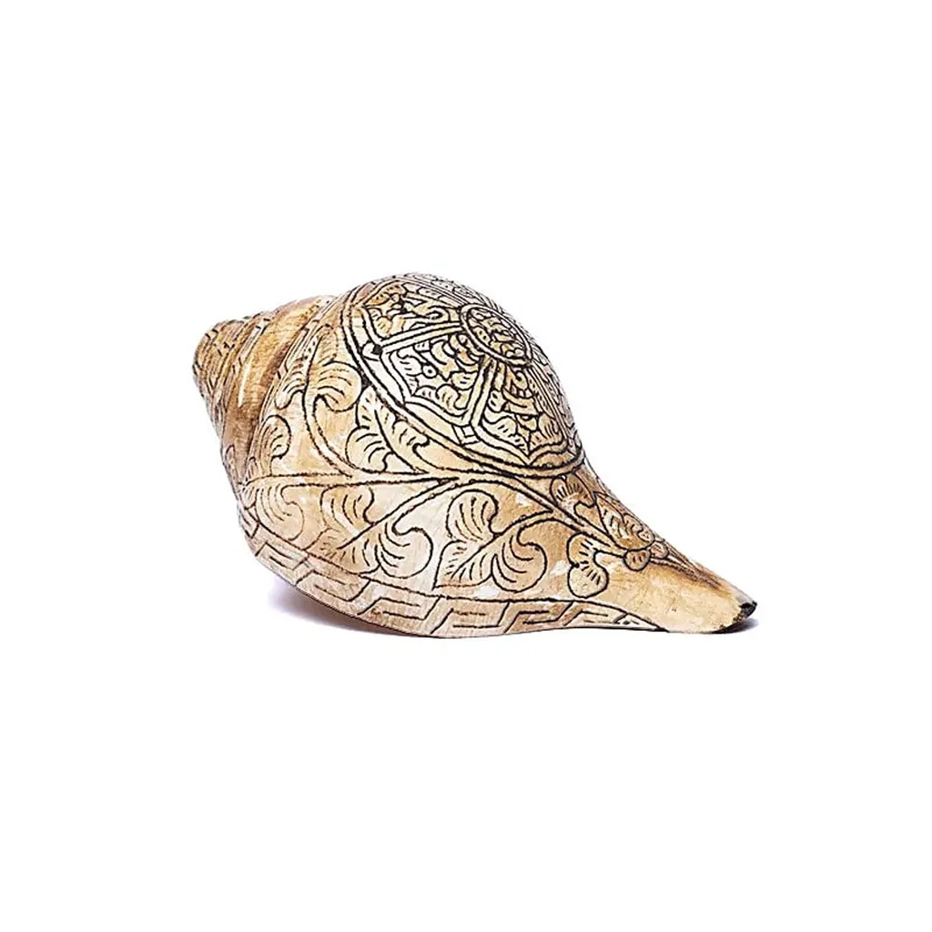 Coquille Rituelle pour Yoga et Méditation Ompmh - Grand Modèle 18cm