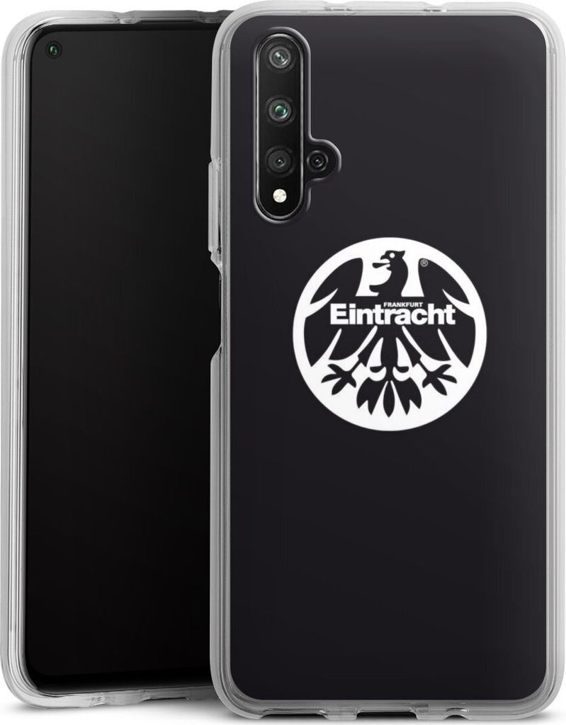 DeinDesign Handyhülle für Huawei Nova 5T Silikon Hülle Case Smartphone Schutzhülle Adler Eintracht Frankfurt Logo